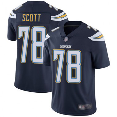 Los Angeles Chargers NFL Football Trent Scott Navy Blue Jersey Youth Limited #78 Home Vapor Untouchable->los angeles chargers->NFL Jersey